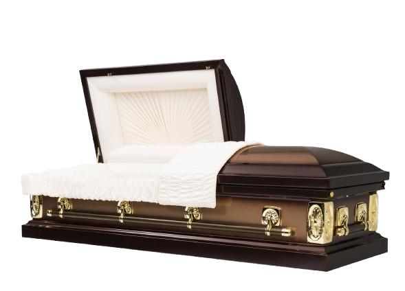 Kessler Casket with Almond Crepe Interior - Metal Casket
