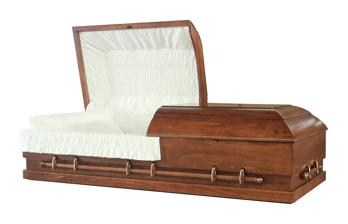 Mesina Hardwood with Rosetan Crepe Interior - Oversize Casket 31"