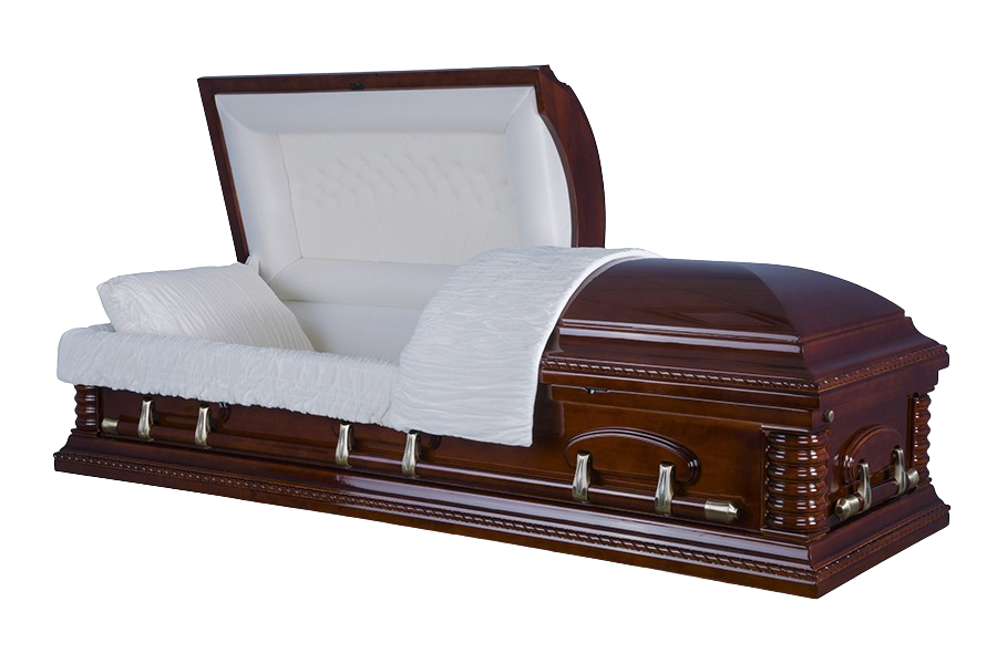 Westminster Solid Poplar Casket with Almond Velvet Interior -  Wood Casket