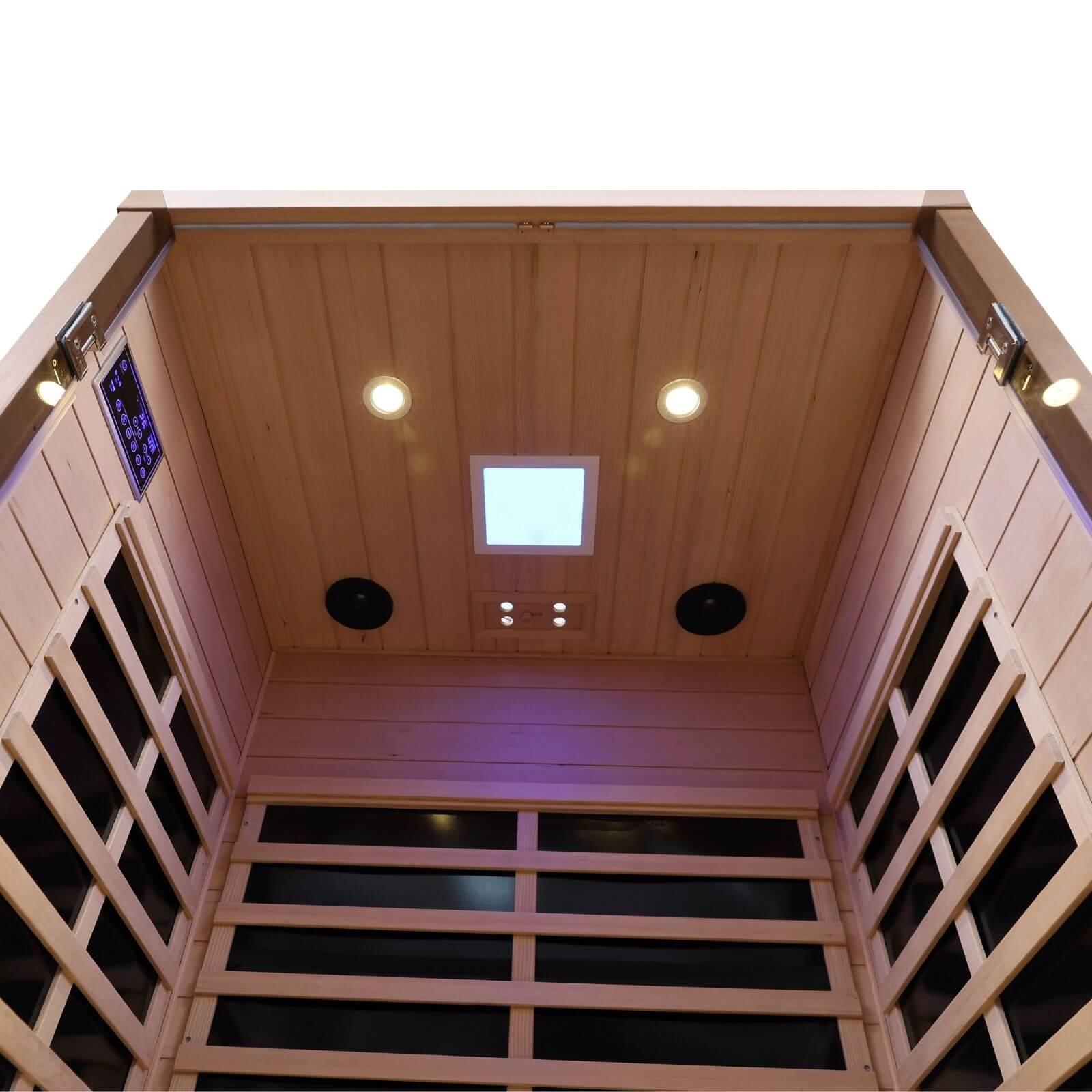 Ample-902SH 2 Person Ultra-Low EMF Far Infrared Sauna | Limited Stock Remaining
