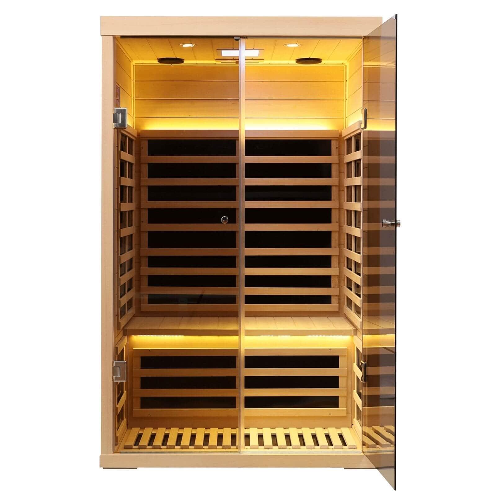 Ample-902SH 2 Person Ultra-Low EMF Far Infrared Sauna | Limited Stock Remaining