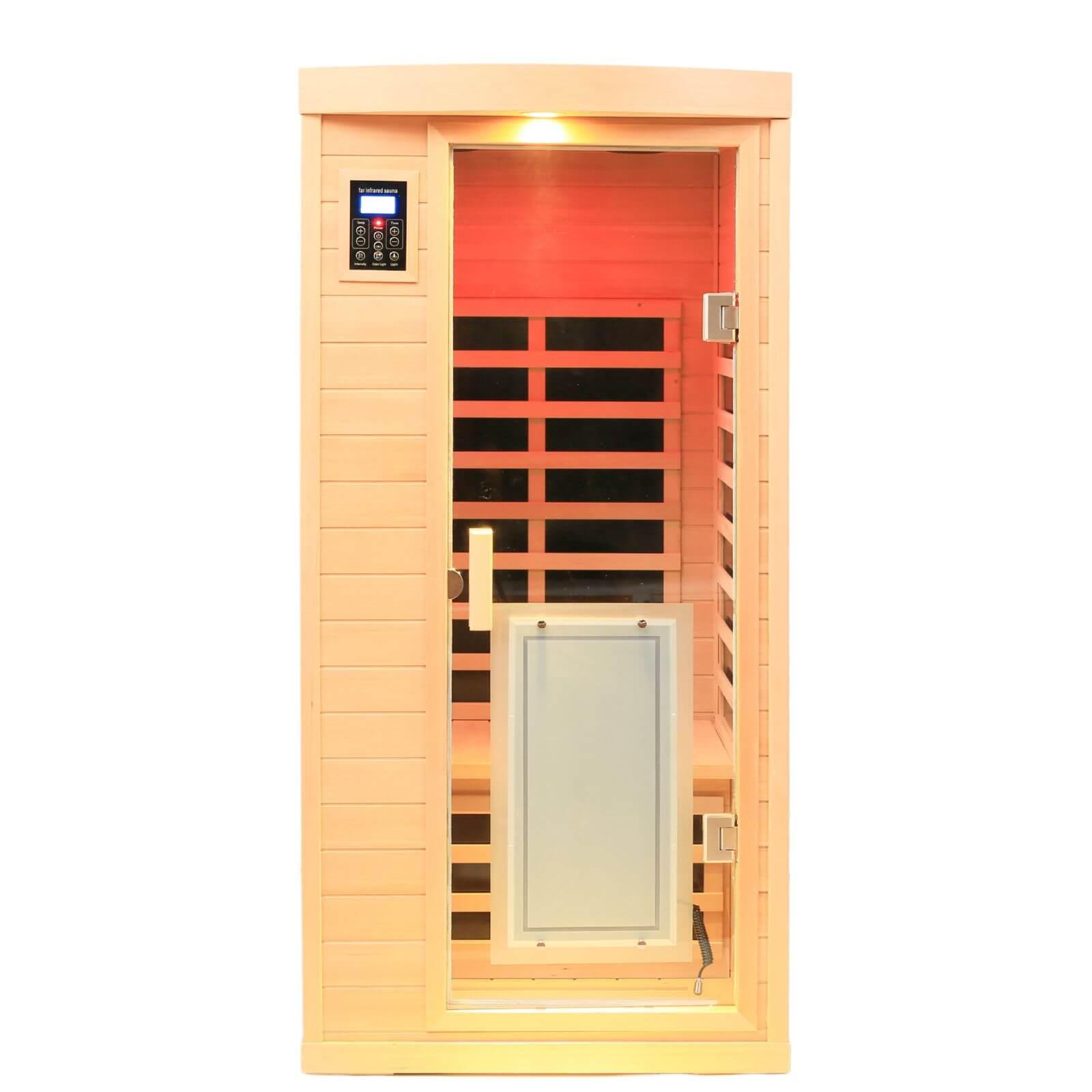 Maxwell-901BH 1 Person Ultra-Low EMF Far Infrared Sauna | Hemlock Model Hot Offer